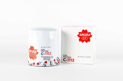 [CA0203000065] ซากูระ(Sakura) ไส้กรองน้ำมันเครื่อง C-1112 Standard